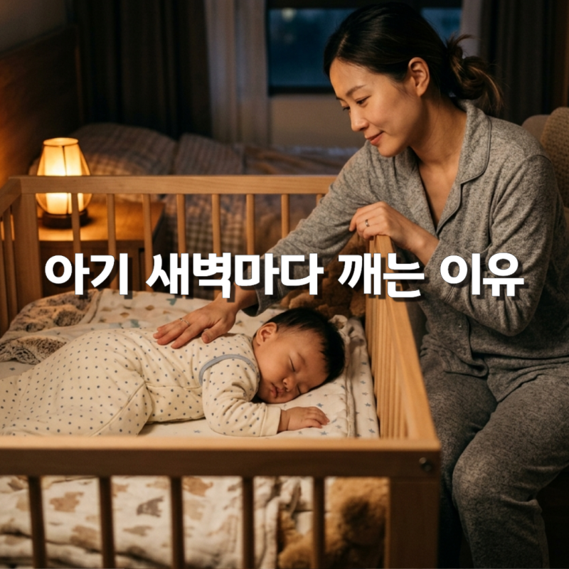 아기 새벽마다 깨는 이유 통잠 자다가 갑자기 깨는 원인 총정리