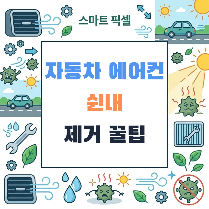 "자동차 에어컨 쉰내 제거법" 히터 건조로 완화하고 재발까지 예방하는 꿀팁