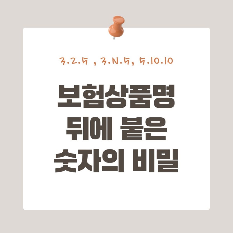 보험상품 뒤 3.2.5 , 3.N.5, 5.10.10의 비밀 ｜표준체·건강할인·간편보험 차이
