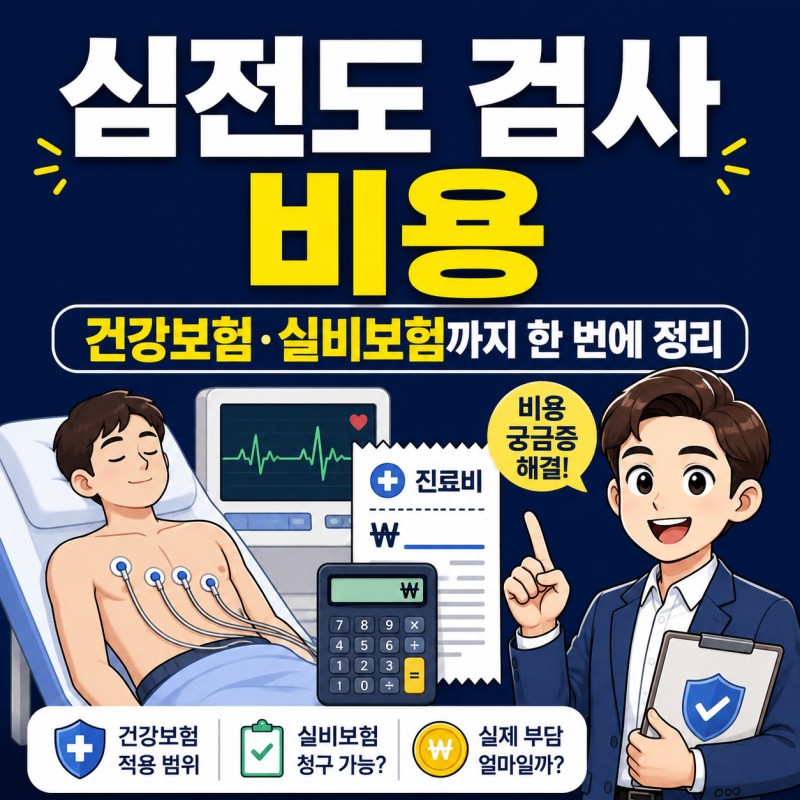 심전도 검사 비용 건강보험 적용과 실비보험 청구 기준