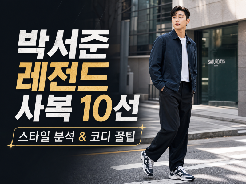 "신발장에 2천만 원 묻어둔 이유가 있네" 박서준 사복 10장으로 파헤친 '스니커즈 믹스매치'의....