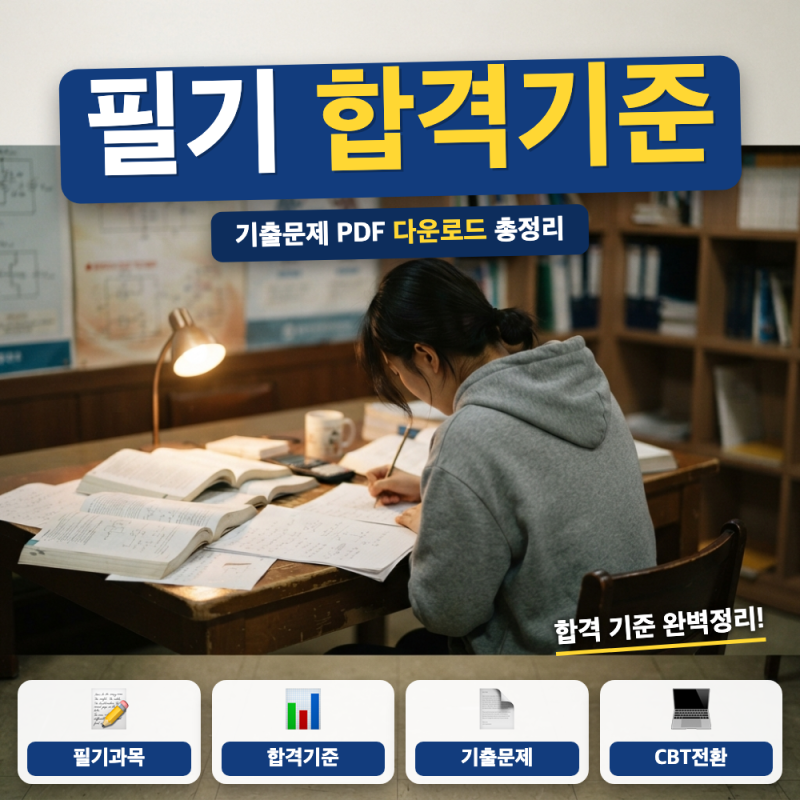 전기공사기사 필기 기출문제 pdf 합격기준 가이드 (+ CBT 기출 받는 법, 과락 기준)