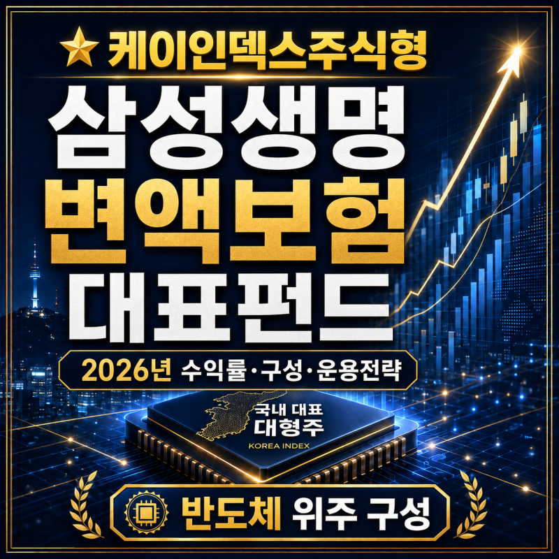 ⭐[케이인덱스주식형] 삼성생명 변액보험 대표펀드｜2026년 수익률·구성·운용전략