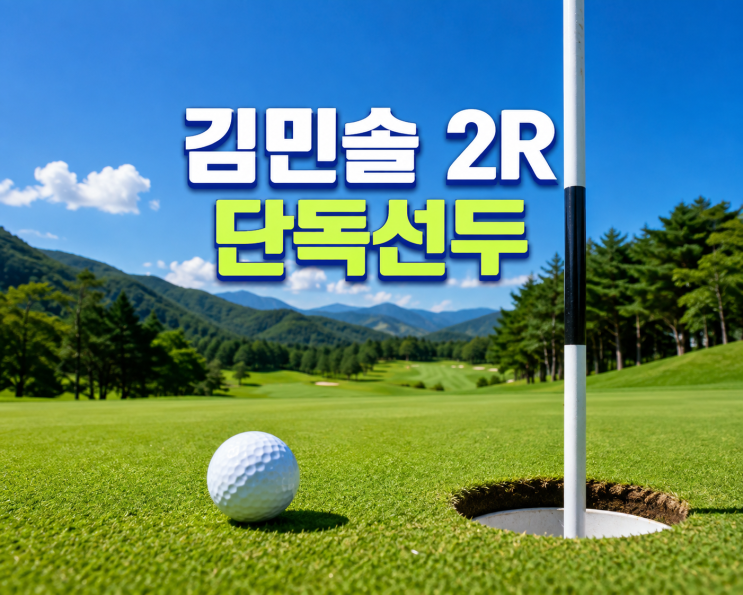 <b>메디힐 한국일보 챔피언십</b> 2R 순위, 김민솔 단독 선두