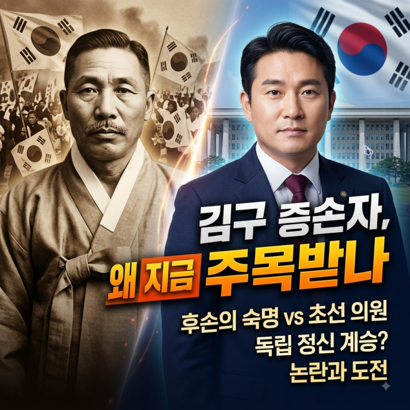 김구 증손자 김용만, 왜 지금 주목받나