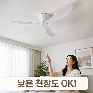 저소음 실링팬 아파트 낮은 천장 걱정 없는 에어블로우 C2 Slim 132cm 추천 이유
