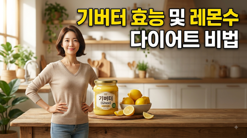 기버터 효능 및 일반 버터와 차이점, 레몬수 다이어트 비법
