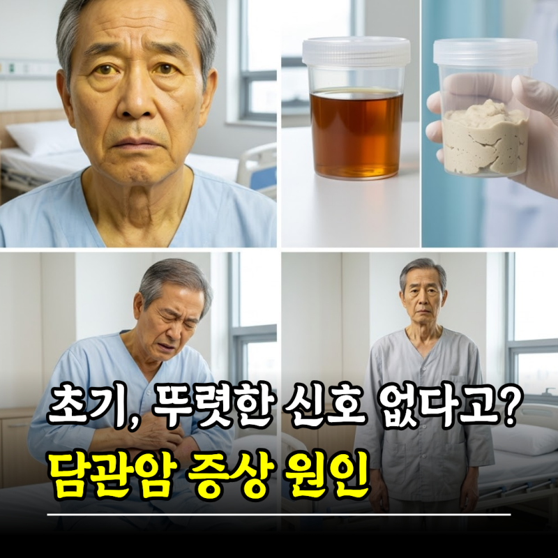 "초기에는 뚜렷한 신호가 없다고?" 담관암 증상 원인