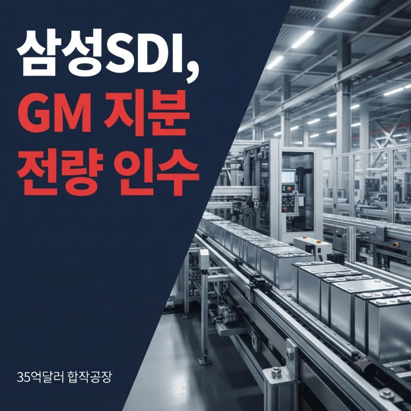 삼성SDI가 GM 배터리 합작공장 지분을 전량 인수했다 북미 생산거점 확보