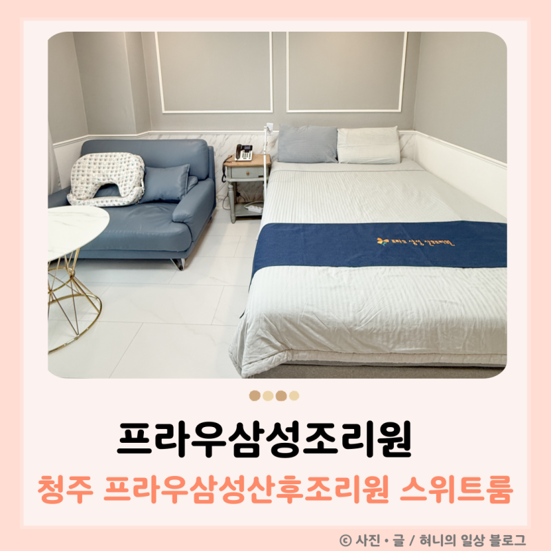 청주 프라우 산후조리원 스위트룸 4박5일 이용후기 (이후, VIP실 이동)