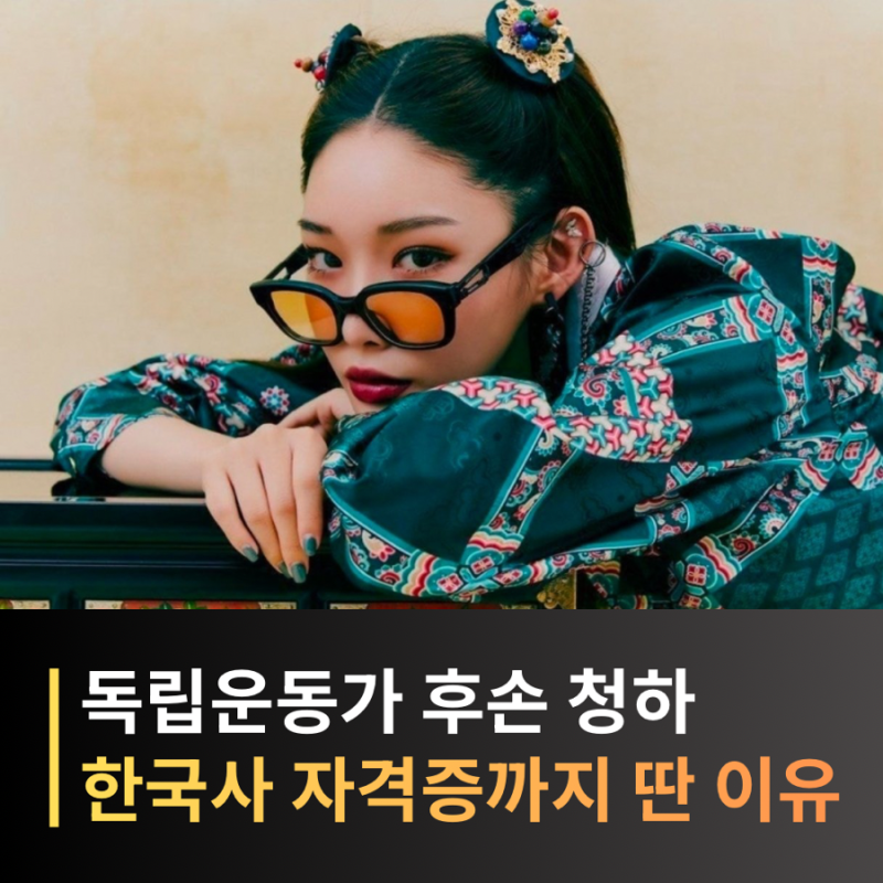 가수 청하 프로필 나이 노래 독립운동가 후손, 한국사 1급 취득 이유?
