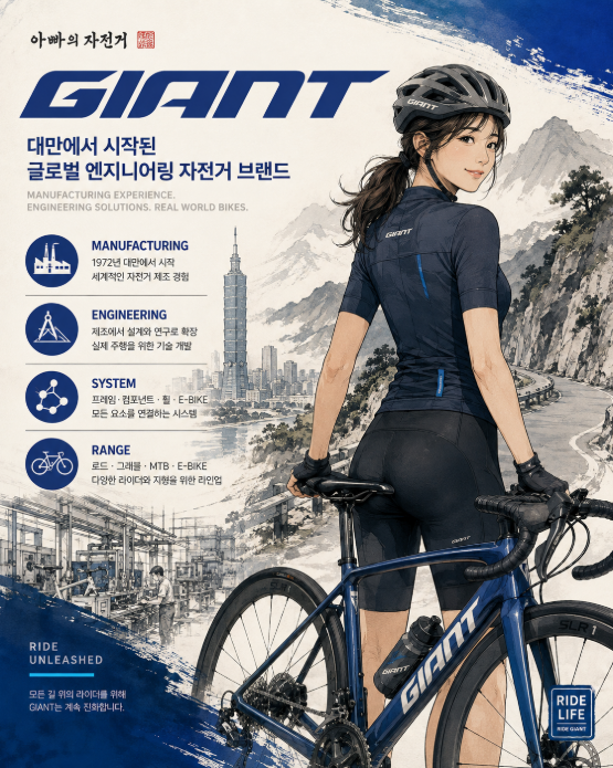 아빠의 자전거 브랜드 이야기(자이언트-TCR · Propel · Revolt · Maestro까지 한 번에 정리)