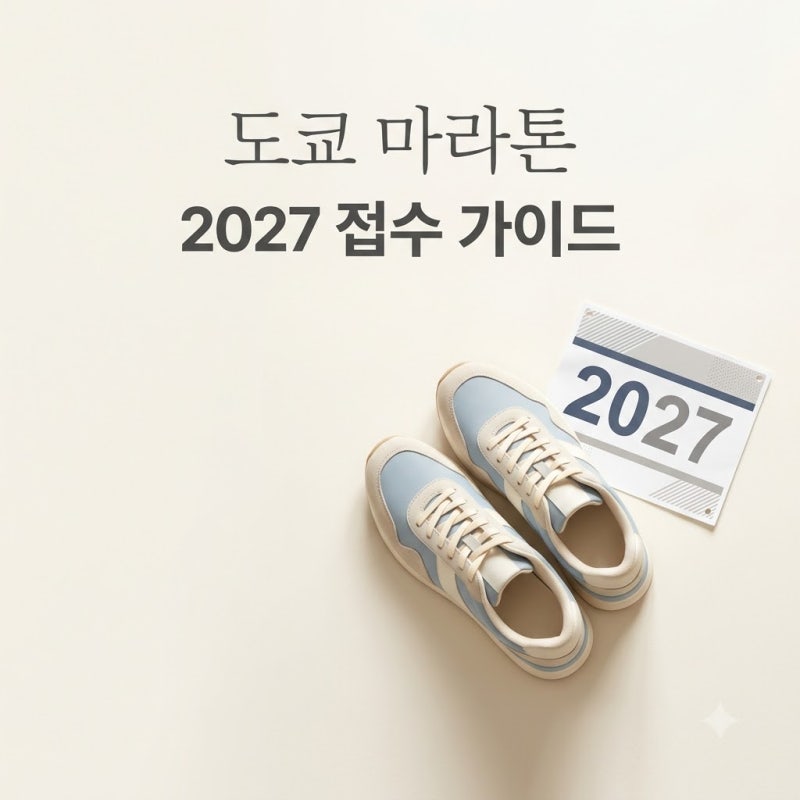 2027 도쿄 마라톤 접수 일정과 신청방법 총정리