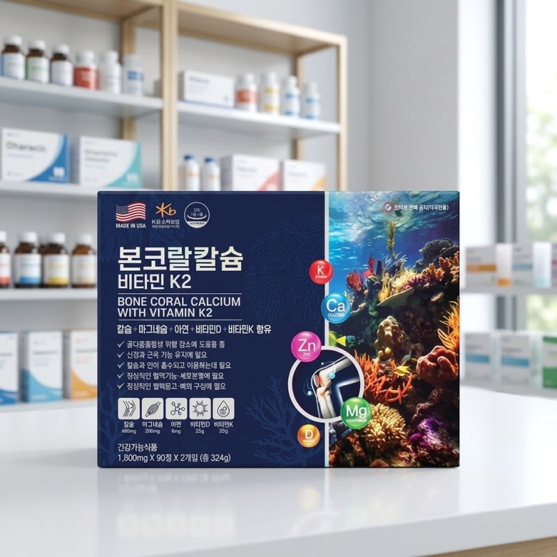 본코랄칼슘 비타민 K2 효능과 올바른 섭취방법 및 주의사항 총정리