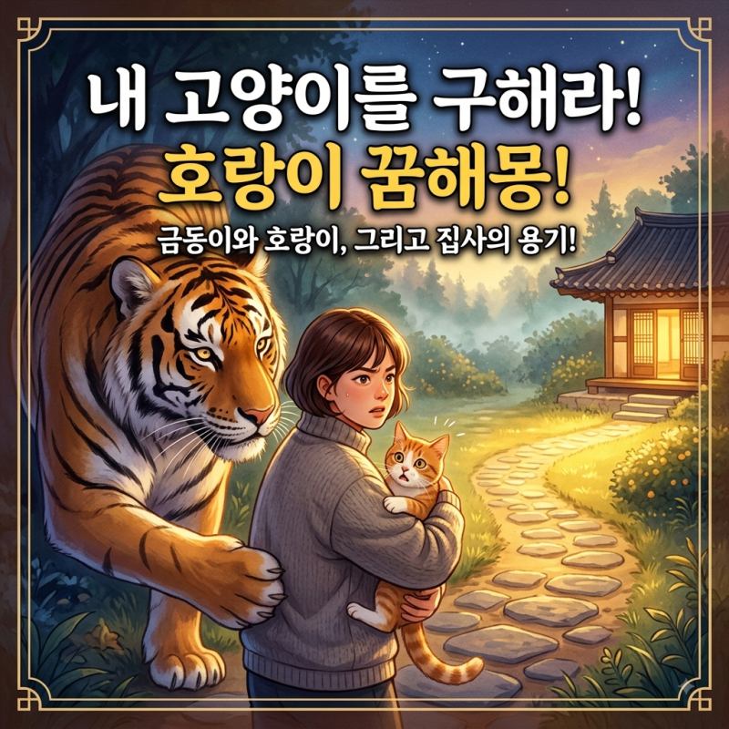 꿈에 호랑이가?! 호랑이 꿈해몽 총정리!]