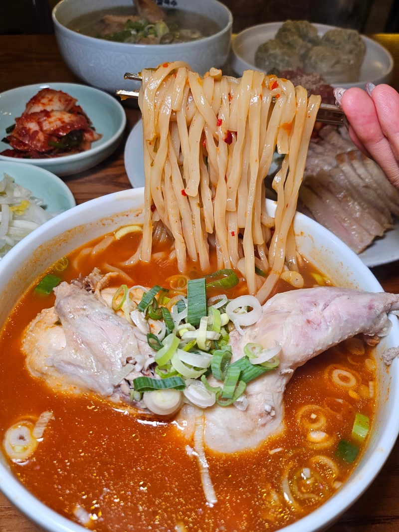 방이동 해장 맛집 가마솥 닭칼국수 글로리 칼국수 잠실본점 방문 후기