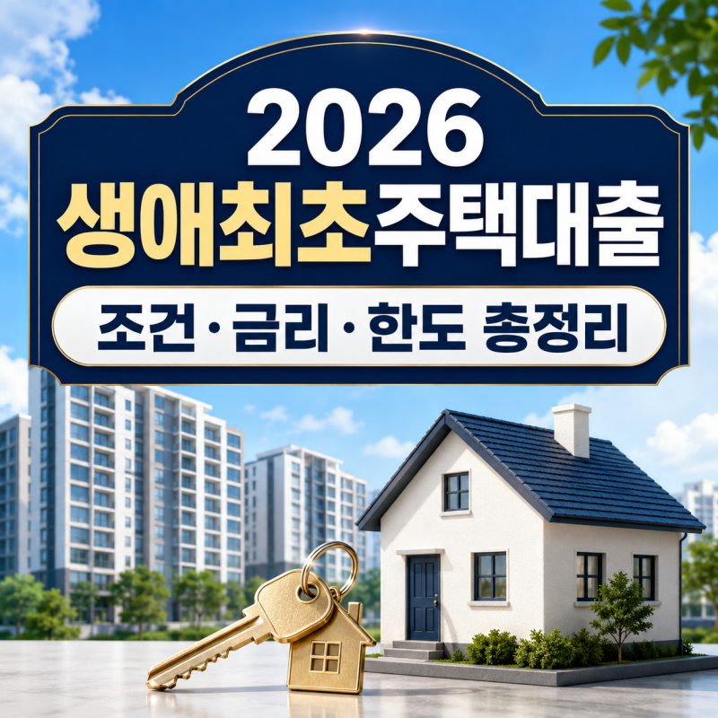 2026 생애최초주택대출, 나도 받을 수 있을까? 조건·금리·최대 4.2억 한도 총정리