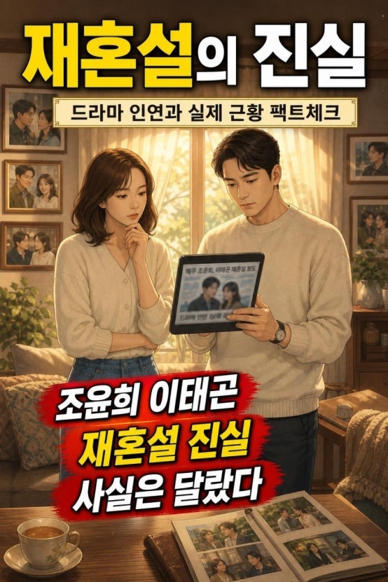 조윤희 이태곤 재혼설 진실은? 황금물고기 인연과 연애 사실 팩트체크