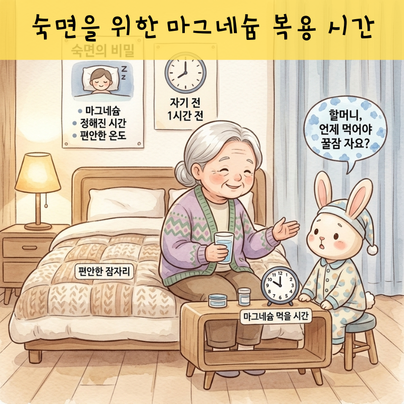 수면의 질을 높이는 마그네슘 복용 시간