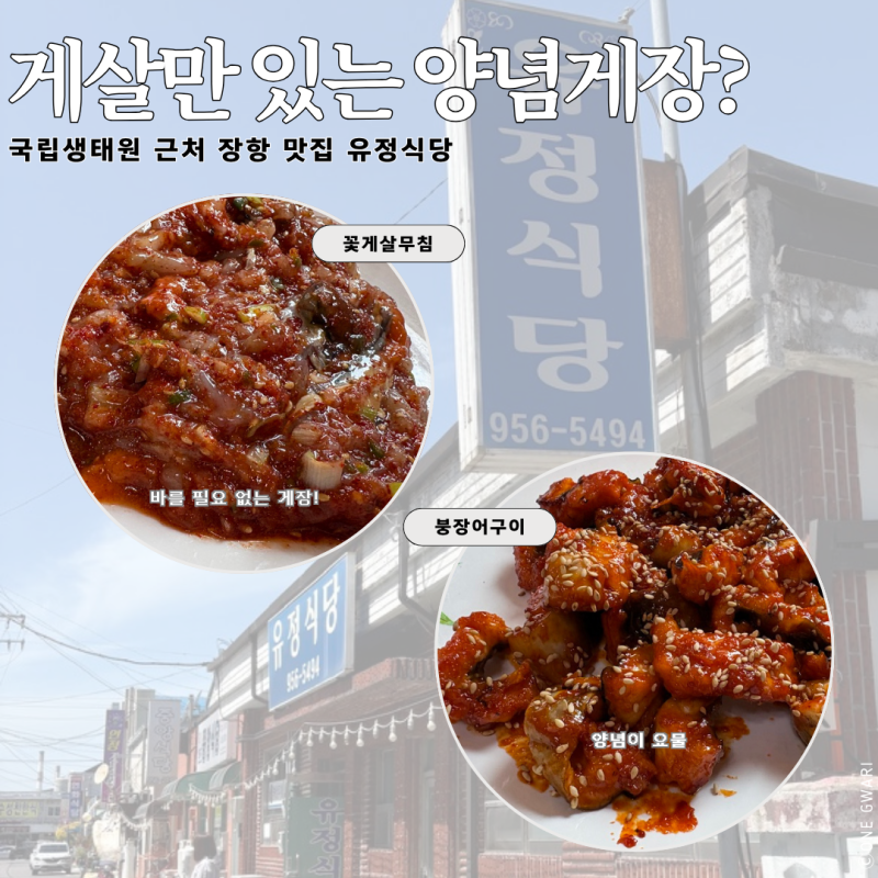 국립생태원 근처 서천 장항 맛집 유정식당 재방문, 꽃게살무침에 붕장어구이까지 맛있네!