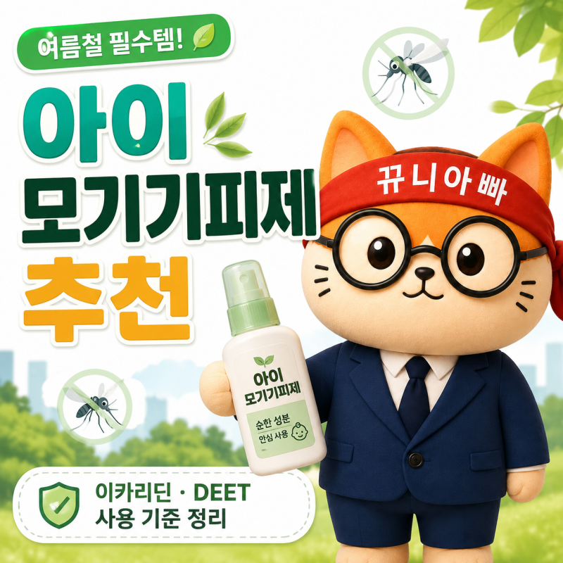 아이 모기기피제 추천 _ 이카리딘·DEET 차이와 어린이 사용 나이 총정리
