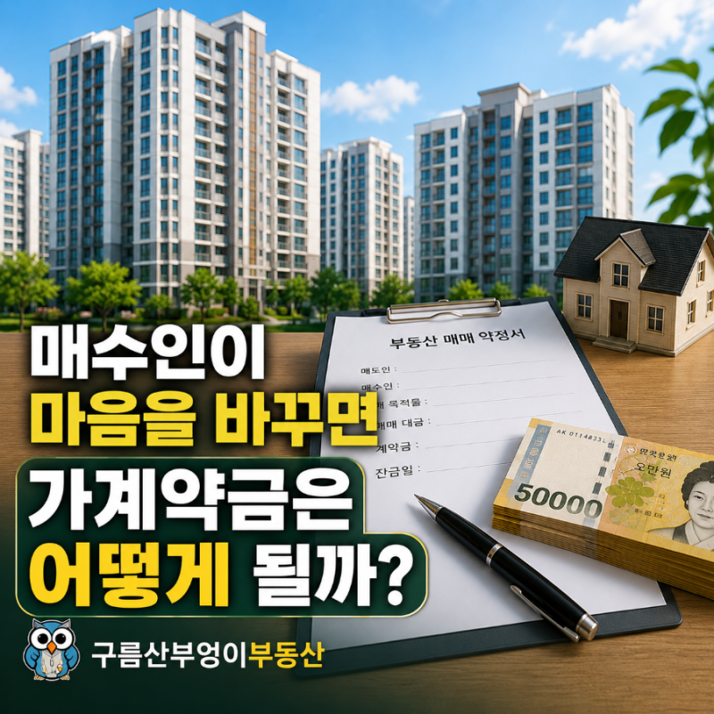 부동산 가계약금 얼마 보내야 할까? 계약 전 꼭 알아야 할 반환·취소 기준