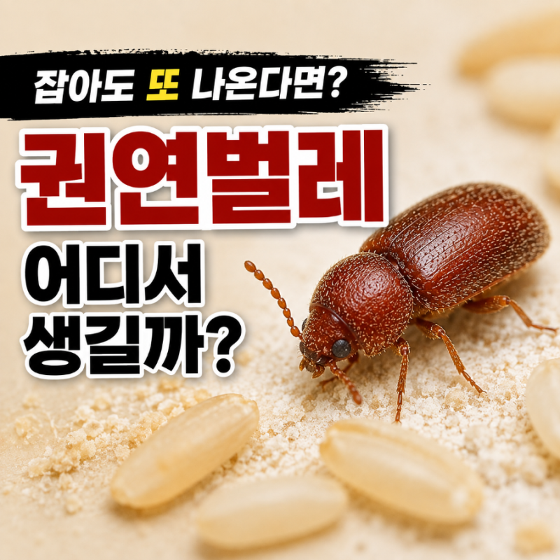 “설마 여기서 생긴다고?” 집에 나타난 권연벌레 생기는 이유와 퇴치법