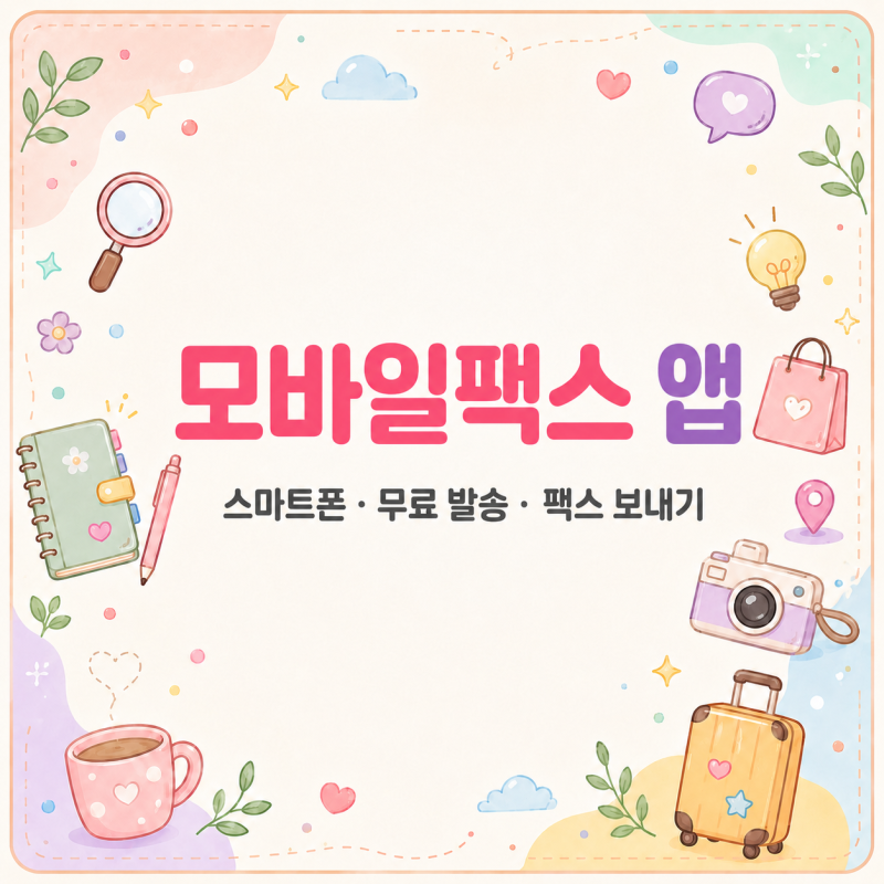 모바일팩스 앱, 스마트폰으로 무료 발송하는 방법