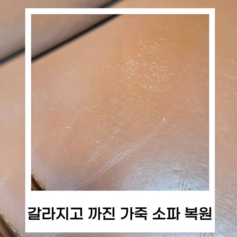 일산 가죽소파 복원 갈라지고 벗겨진 고급 가죽 소파 염색