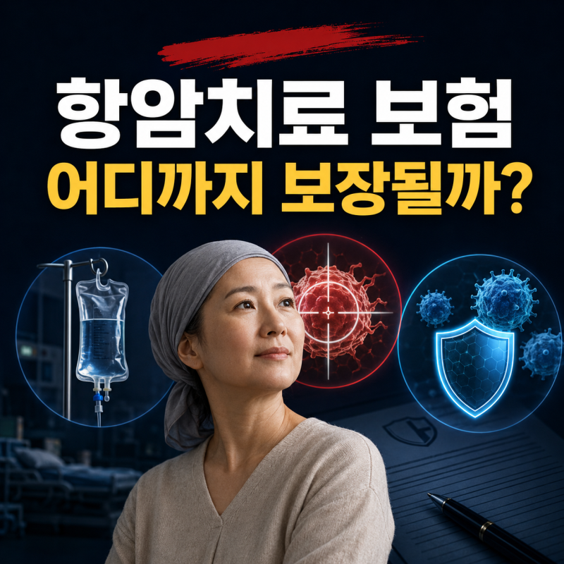 항암치료 보험 어디까지 보장될까｜일반항암·표적항암·면역항암 차이