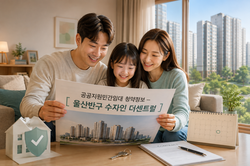 울산반구 수자인 더센트럴 공공지원민간임대 청약정보｜월임대료 0원 선택·일반 118세대 추....