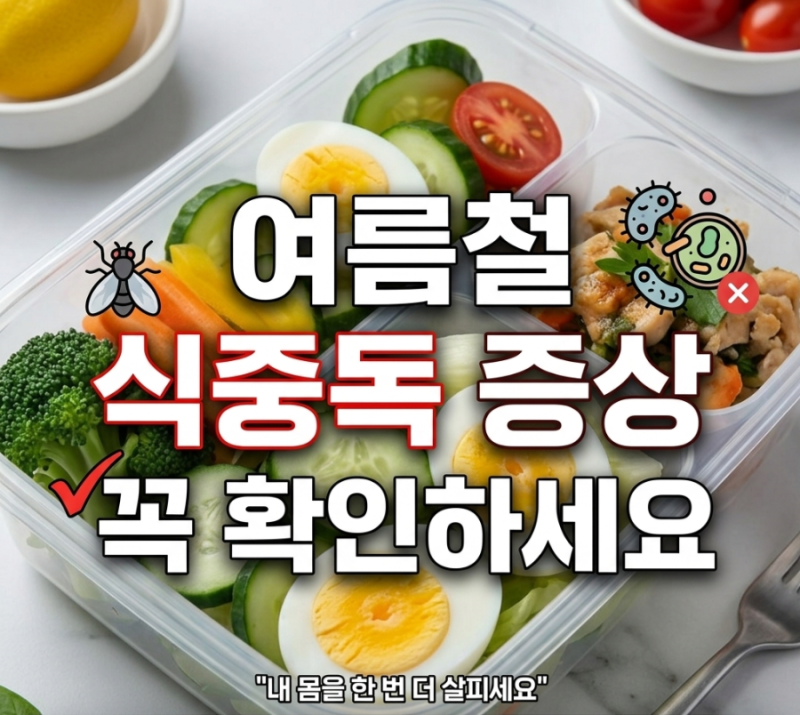 식중독 증상, 단순 배탈과 어떻게 다를까? 여름철 원인,잠복기, 치료까지 꼭 알아야 할 정보