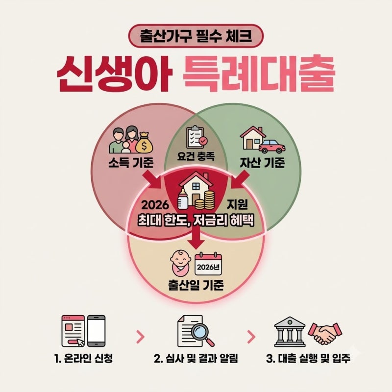 신생아 특례대출, 조건과 한도 따져본 2026년 가이드