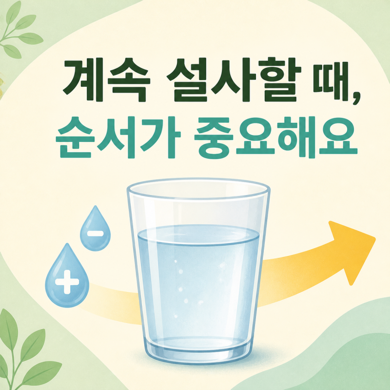 설사 대처 순서, 계속설사할때 설사 멈추는법 확인 및 설사에좋은음식