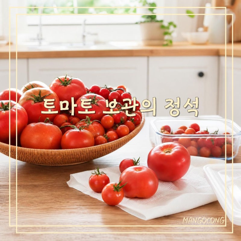 토마토 보관법 완숙 방울토마토 냉장 냉동 보관 총정리