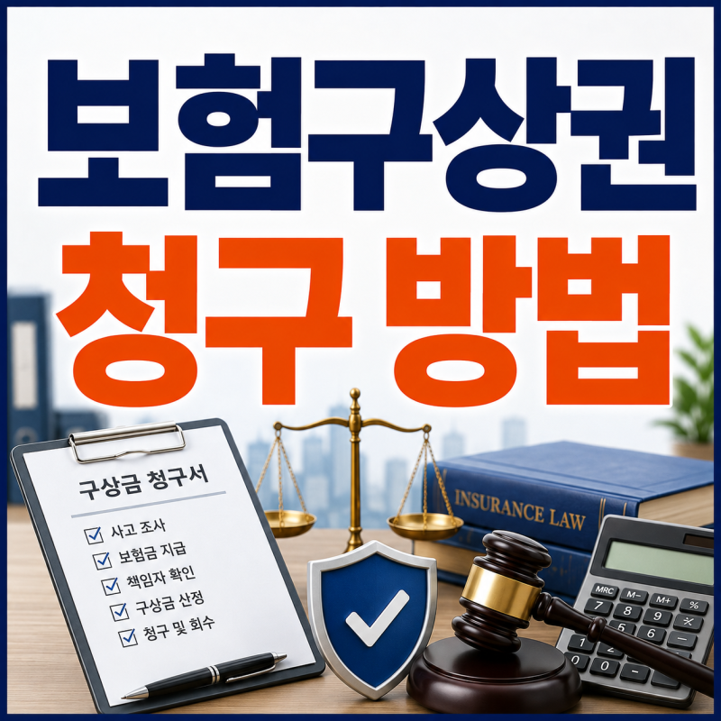보험구상권 청구 방법, 대상·절차·필요서류