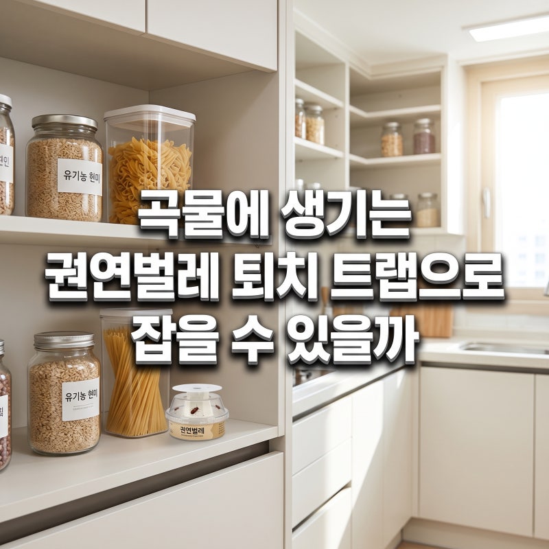 곡물에 생기는 권연벌레 퇴치 트랩으로 잡을 수 있을까