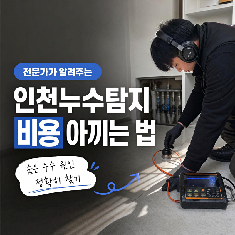 인천누수탐지 비용 아끼는 방법과 우리 집 눈에 안 보이는 숨은 누수 원인 정확히 찾는 법