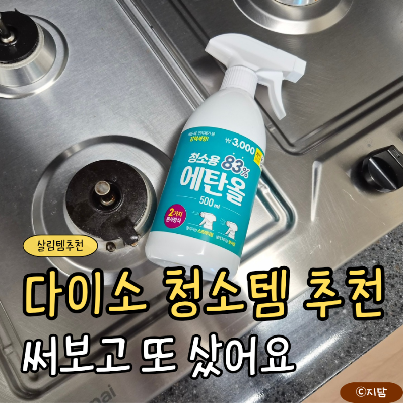 다이소 청소용 에탄올, 결국 또 샀어요 집에서 이렇게 활용해요