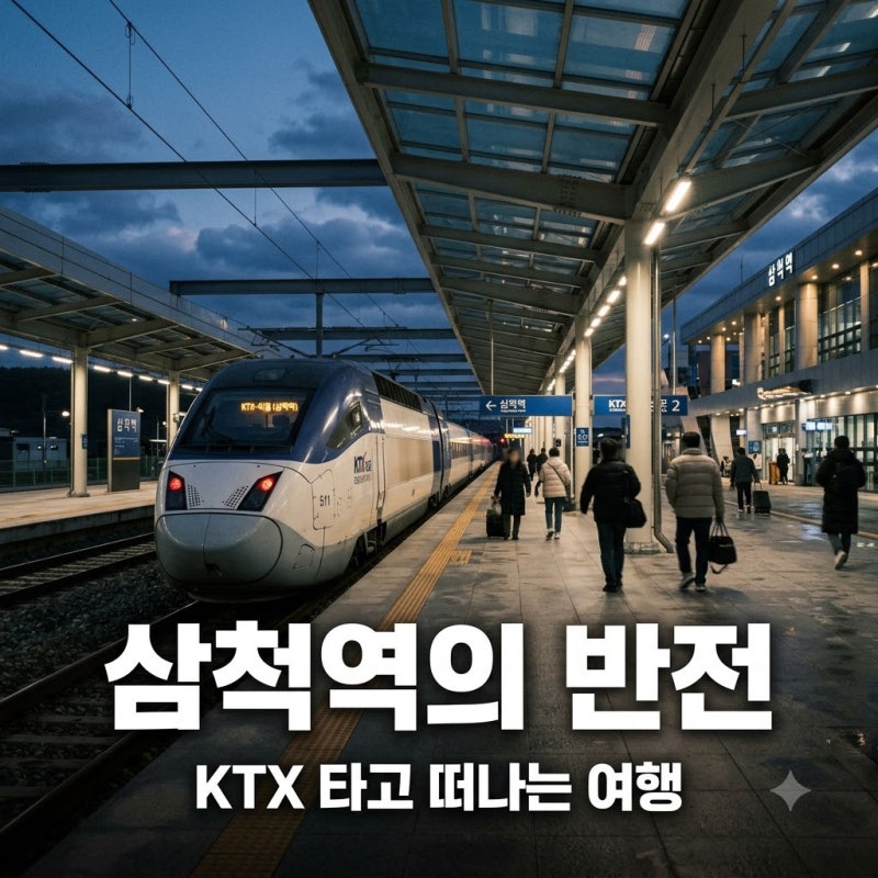 "강릉인 줄 알았는데.." 삼척역 KTX 타고 도착하면 펼쳐지는 의외의 풍경