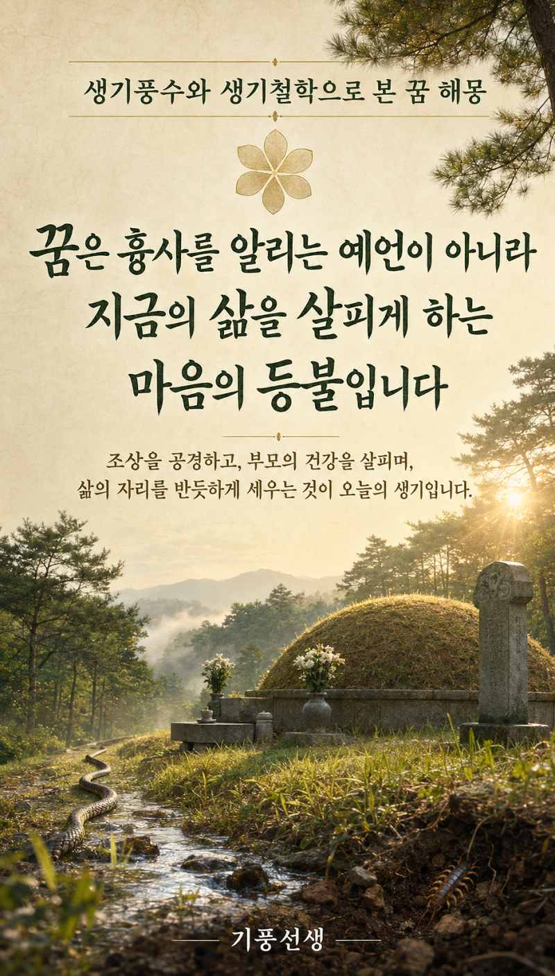 [꿈해몽 조상꿈] 네이버 질문 Q: 질문조상님 산소에 관한 꿈해몽