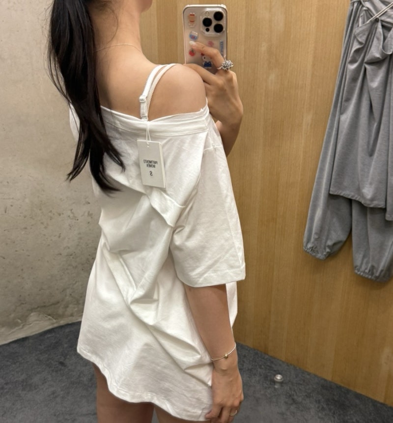 성수 | 파르티멘토 스토어 DRAPE PIN-TUCK UNBALANCED TOP White 리뷰
