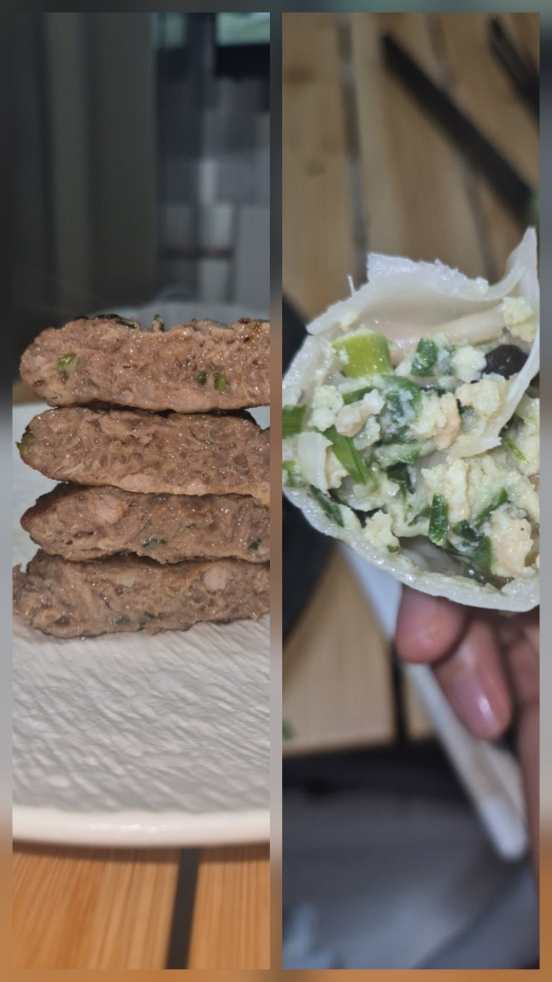 비비고 한섬만두와 풀무원 수제식감 떡갈비를 먹다.