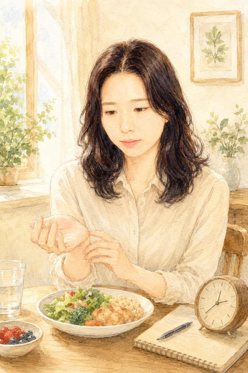 식후 식은땀·손떨림, 반응성 저혈당일까? 증상과 원인, 검사·대처법