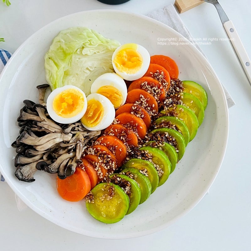 전자레인지 야채찜 레시피 진서연 다이어트 야채찜 소스가 맛의 포인트