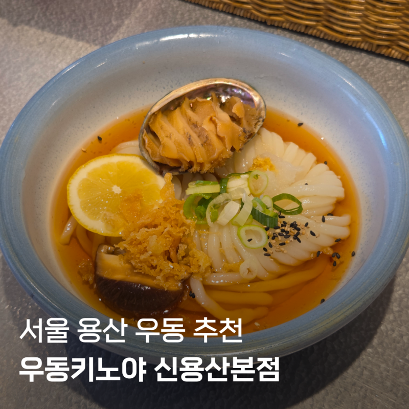 서울 용산 우동 맛집 우동키노야 신용산본점 리뷰