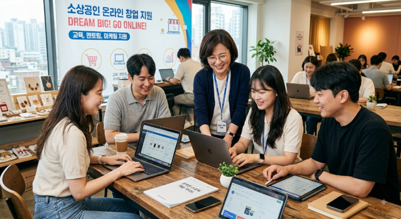 [소자본 부업·창업]-4050 무자본 온라인 소상공인 창업 지원금 및 정부 교육 프로그램