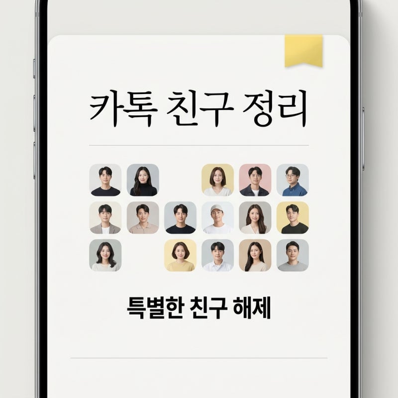 카톡 특별한 친구 해제 방법 및 추천친구 숨기기 완벽 정리