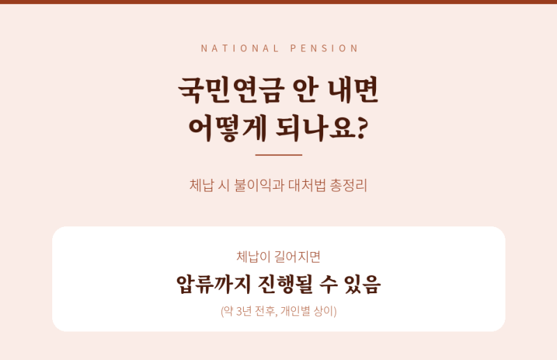 국민연금 안 내면 어떻게 되나요? 체납 시 불이익과 대처법 총정리