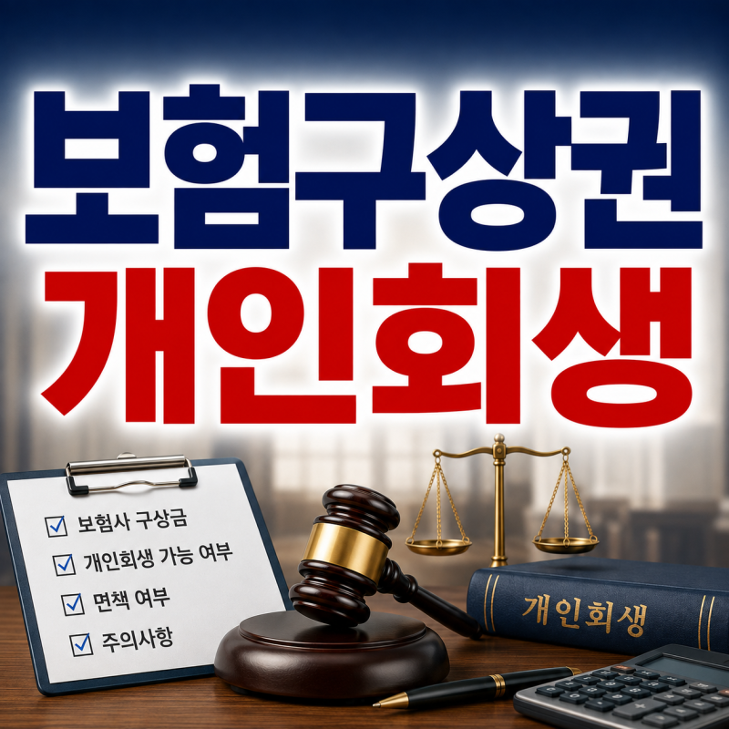 보험구상권 개인회생 가능할까? 구상금 채무 처리방법